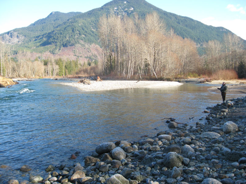 Cascade river hatchery upstream